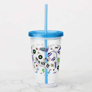 Turn Up the Music Acrylic Tumbler