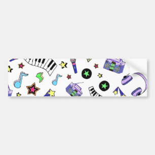 Turn Up the Music Bumper Sticker