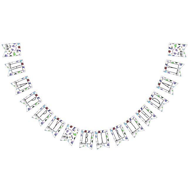 Turn Up the Music Bunting (All)