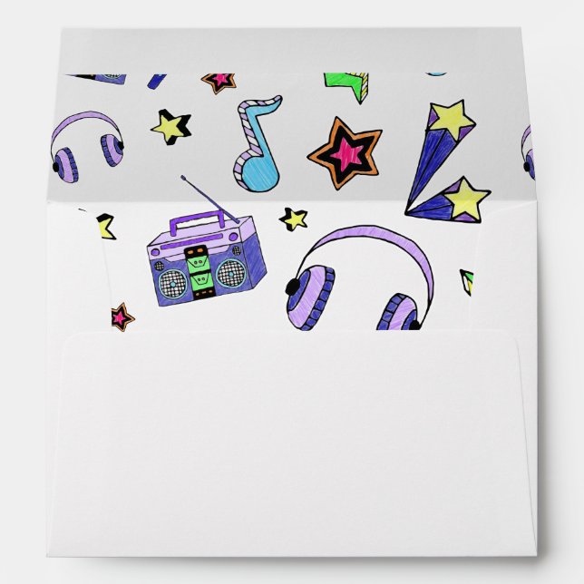Turn Up the Music Envelope (Back (Bottom))