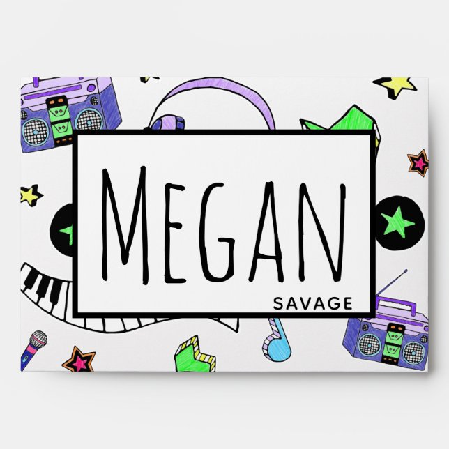 Turn Up the Music Envelope (Front)