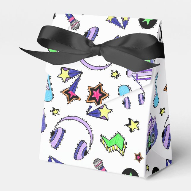 Turn Up the Music Favour Box (Front Side)