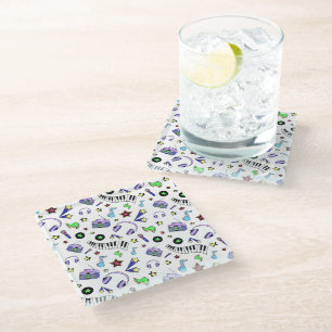 Turn Up the Music Glass Coaster