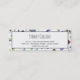 Turn Up the Music Mini Business Card