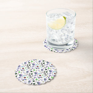 Turn Up the Music Paper Coaster