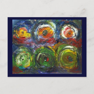 Turn up the music postcard