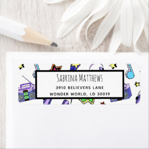 Turn Up the Music Return Address Label