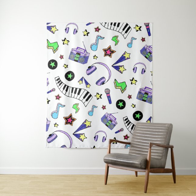Turn Up the Music Tapestry (In Situ)
