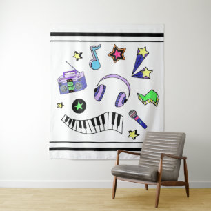 Turn Up the Music Tapestry
