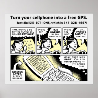 Turn Your Cell Phone into a Free GPS Poster
