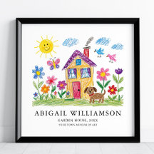 Turn Your Child's Art into a Museum Style Print,