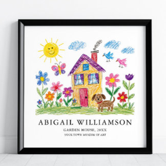 Turn Your Child's Art into a Museum Style Print, Poster