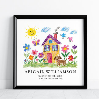 Turn Your Child's Art into Museum Style Poster, Photo Print