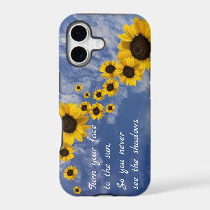 Turn your face to the sun. Sunflowers & sky