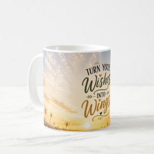 Turn Your Wishes Into Wings Dandelion Inspiration Coffee Mug