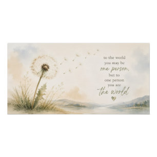 Turn Your Wishes Into Wings Dandelion Inspiration Poster