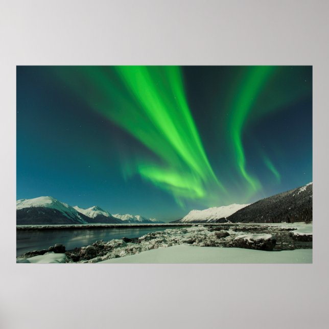 Turnagain Arm Aurora Poster (Front)