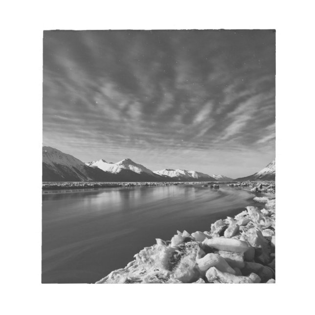 Turnagain Arm Moonlight Notepad (Front)