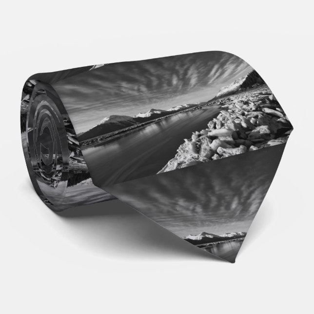 Turnagain Arm Moonlight Tie (Rolled)