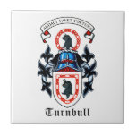 Turnbull Arms Ceramic Tile<br><div class="desc">Personalised Ceramic Tile with official Turnbull Clan Coat of Arms suitable for framing. Large and Small options.</div>