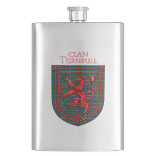 Turnbull Hunting Tartan Scottish Plaid Hip Flask