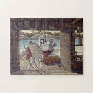 "Turne Shed at Dawn" by Charlie Rapsky Jigsaw Puzzle