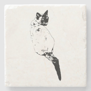 Turned Look, Calm Form Stone Coaster
