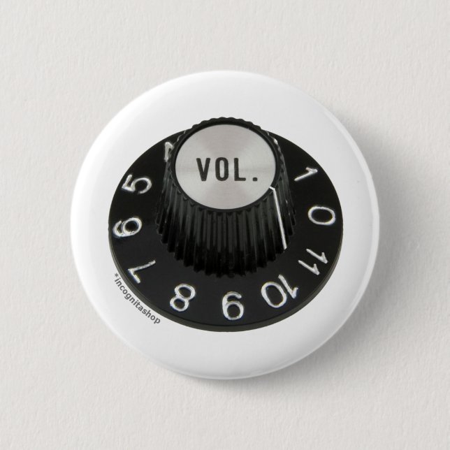Turned up to 11 (No Text) 6 Cm Round Badge (Front)