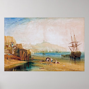 Turner - Boys Catching Crabs, Scarborough Town Poster