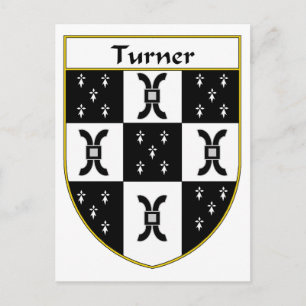 Turner Coat of Arms/Family Crest Postcard