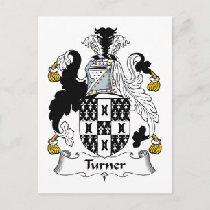 Turner Family Crest Postcard