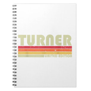 TURNER Funny Job Title Profession Birthday Worker  Notebook