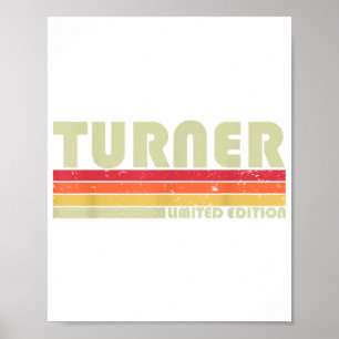TURNER Funny Job Title Profession Birthday Worker  Poster