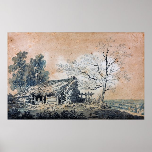 Turner - Landscape With Barn Poster (Front)