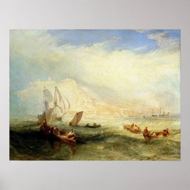 Turner - Line Fishing Off Hastings Poster (Front)
