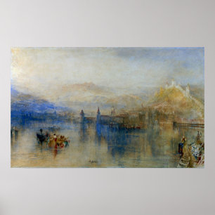 Turner - Lucerne From Lake Poster