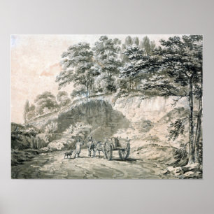 Turner - Man With Horse and Cart Entering Quarry Poster