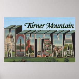 Turner Mountain, Montana Poster