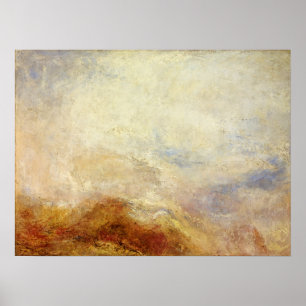 Turner - Mountain Scene Val D'Aosta Poster