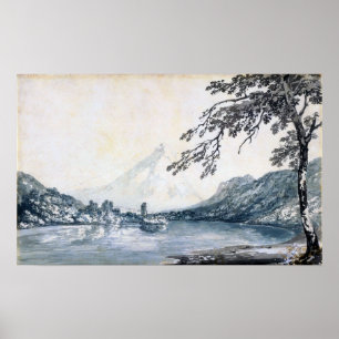 Turner - On Aar Between Unterseen & Brienz Lake Poster