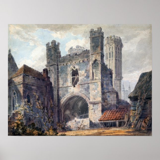 Turner - St. Augustine's Gate Canterbury Poster (Front)