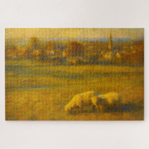 Turner Style English Sheep Rural Landscape Puzzle