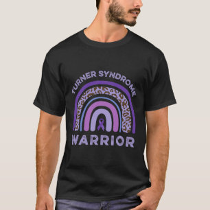 Turner Syndrome Warrior Rainbow Purple Ribbon Supp T-Shirt