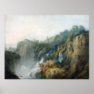 Turner - Tivoli With Temple Of Sybil and Cascades Poster