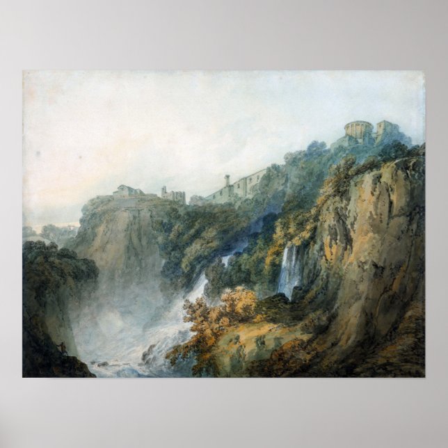 Turner - Tivoli With Temple Of Sybil and Cascades Poster (Front)