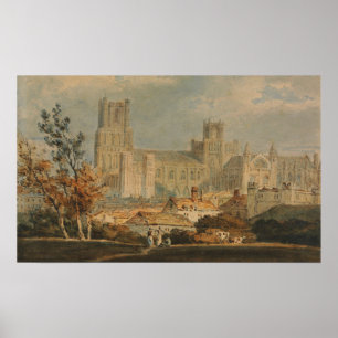 Turner - View Of Ely Cathedral Poster