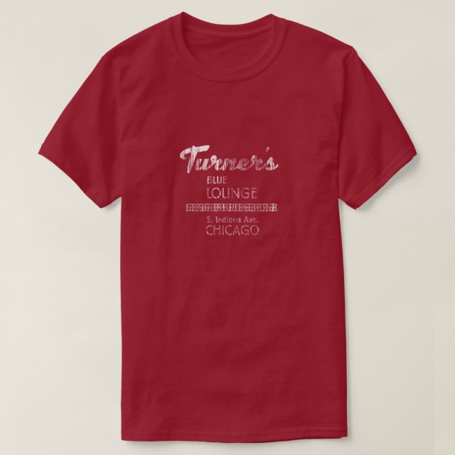 Turner's Blue Lounge T-Shirt (Design Front)