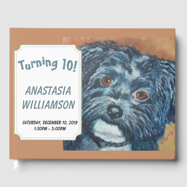 Turning 10 Havanese Special Guest Book (Front)