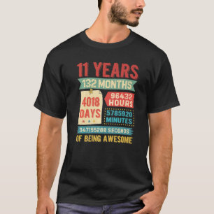 Turning 11 Years Old 11th Birthday Decorations Bda T-Shirt