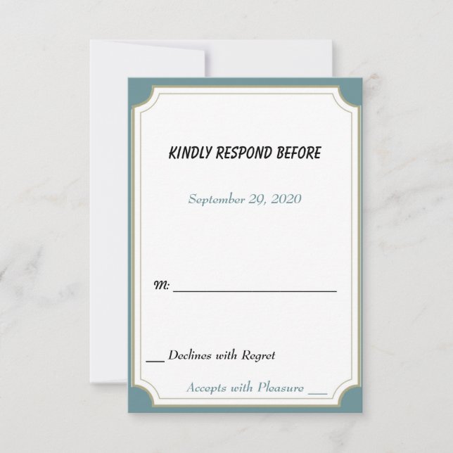 Turning 12 Boston Terrier RSVP Card (Front)